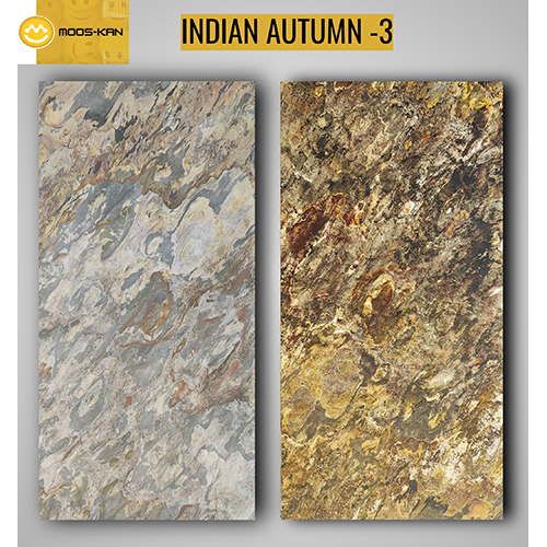 Indian Autumn Translucent Slate Stone Veneer Sheet - Size: 1220X610 Mm