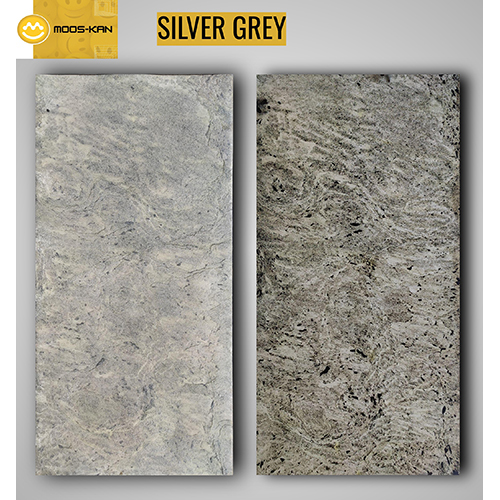 Silver Grey Translucent Slate Stone Veneer Sheet - Size: 1220X610 Mm