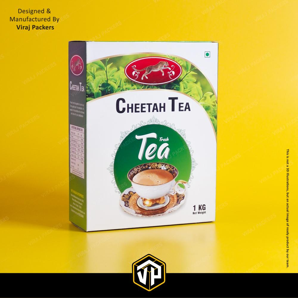 Tea Packaging Boxes - Finishing: Glossy Lamination