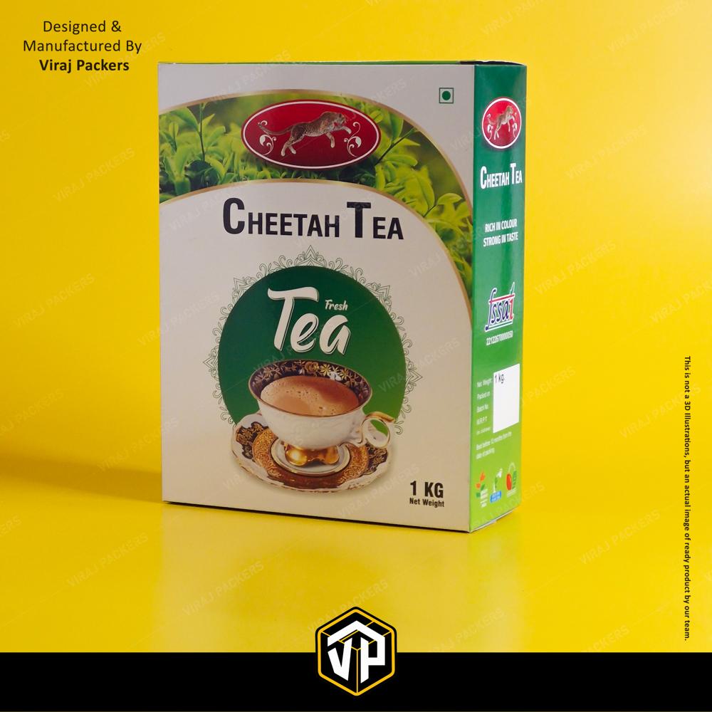 Tea Packaging Boxes - Finishing: Glossy Lamination