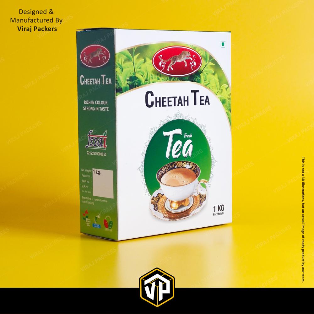 Tea Packaging Boxes - Finishing: Glossy Lamination