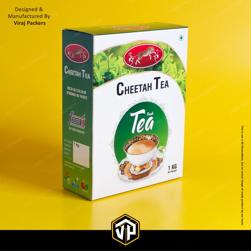 Tea Packaging Boxes - Finishing: Glossy Lamination