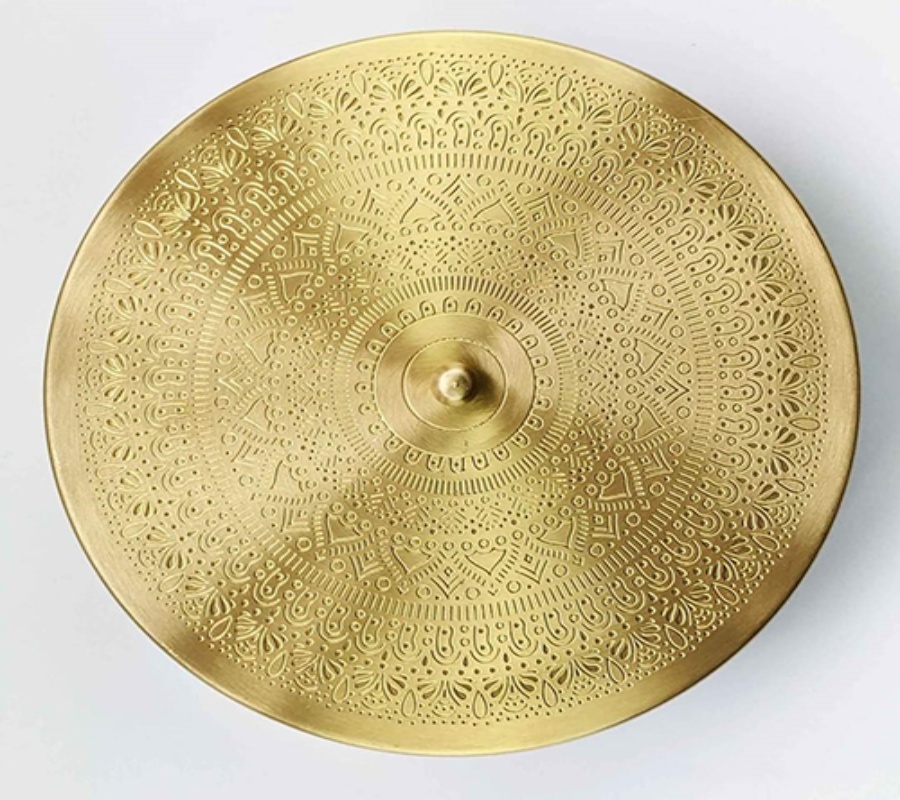 Brass Masala Box Container - Color: Multicolor
