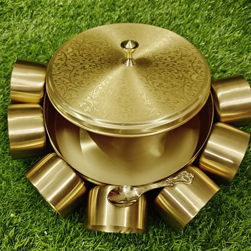 Pure Brass Ring Design Spice Box