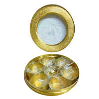 Brass Spice Box With Acrylic Fitted Brass Li