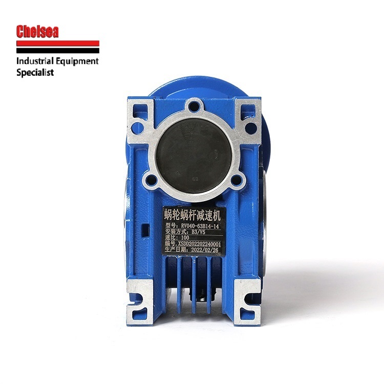 Chelsea 94 Copper Worm Gearbox Nmrv130 Speed Ratio From 5:1 To 100:1 Free Maintenance - Color: Blue