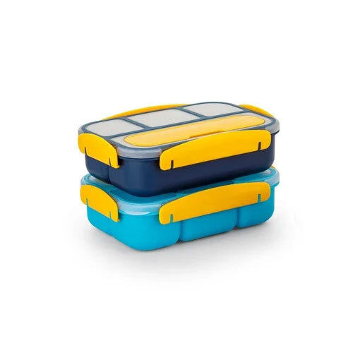 Kinon Plastic Airtight Lunch Box - Color: Multi Color