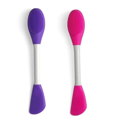 Multipurpose Makeup Silicone Brush For Face Scubber - Color: Multi Color