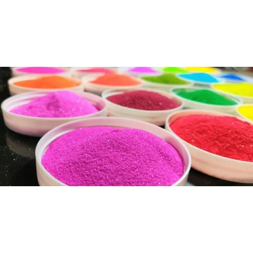 Fluorescent Rangoli Powder - Color: Various Colours