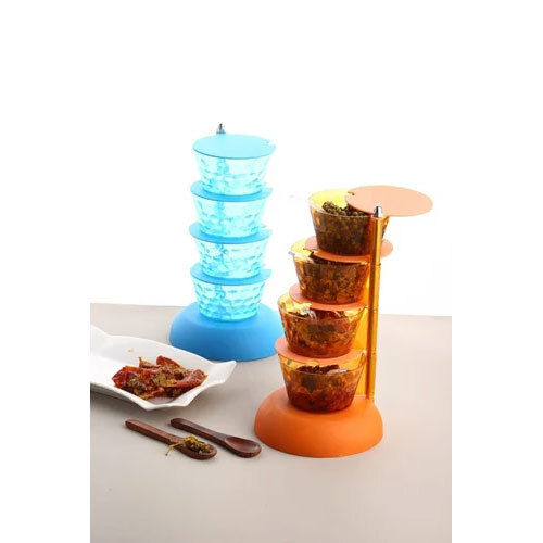 Pickle Tower Container - Color: Multi Color