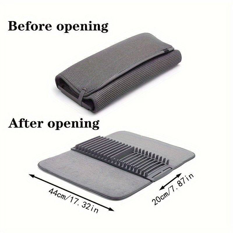 Dish Drying Mat With Spoon Holder