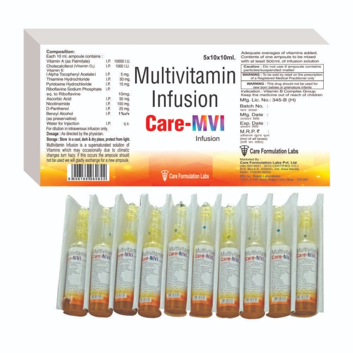 Multivitamin Infusion Injection - Physical Form: Liquid