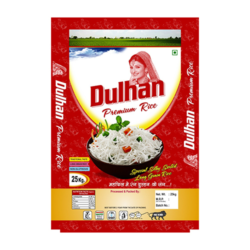 Dulhan Premium Rice Bopp Bag - Color: Red