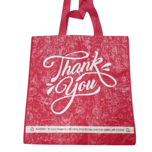 Thank You Printed Handle Bag