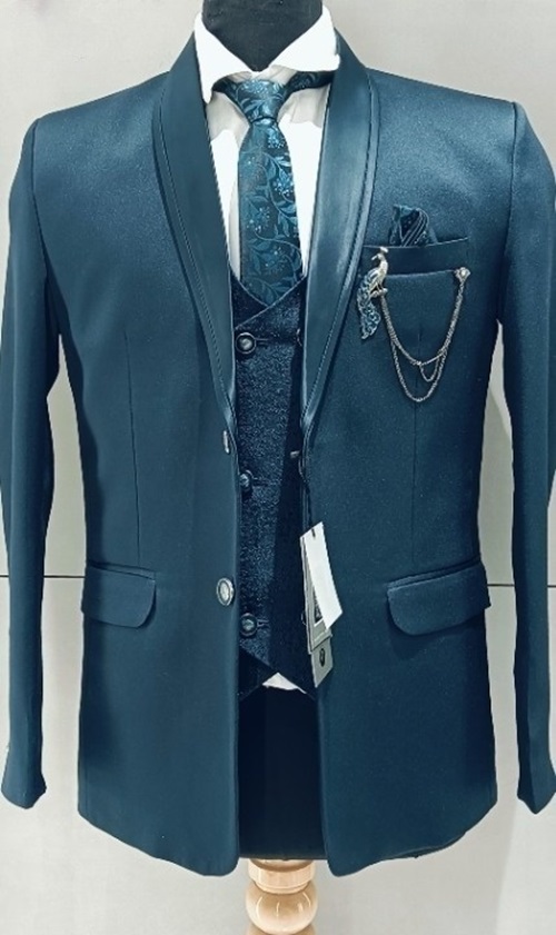 Designer Men's Suit - Color: White