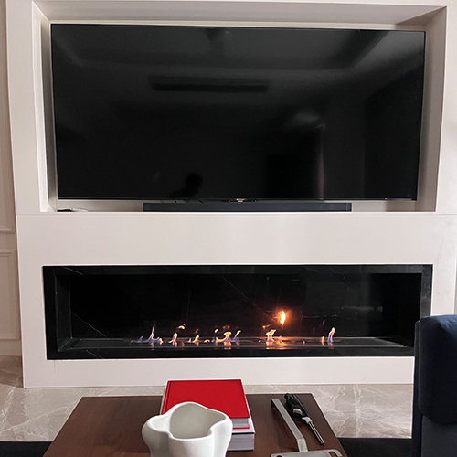 Bfef24 Bio Fuel Fireplace - Light Source: Electric