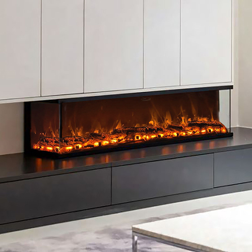 3 Side Electric Fireplace