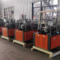 Disposable Glass Making Machine - Mild Steel | 5000 Pcs/hr Capacity, Automatic Grade, Black And Red Finish, 1-year Warranty