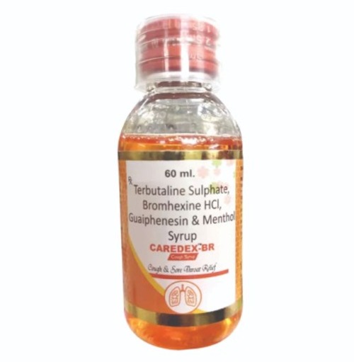 Terbutaline Sulphate, Bromhexine Hydrochloride, Guaiphenesin, Menthol Syrup