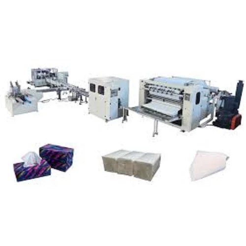 Automatic Electric Tissue Paper Making Machine - Color: White