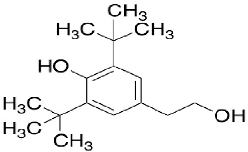 2,6-di-tert-butyl-4-(2- hydroxyethyl)phenol