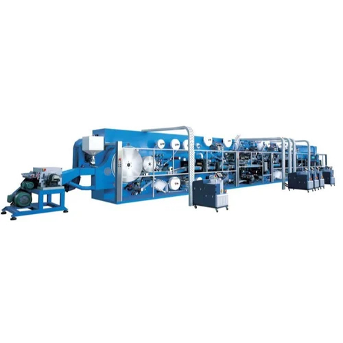 Baby Diaper Making Machine - Color: Blue