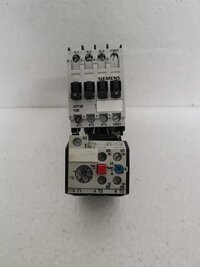 Siemens 3tf3010-0b Airbreak(power) Contactor With Siemens 3ua5000-1e 2.5-4a