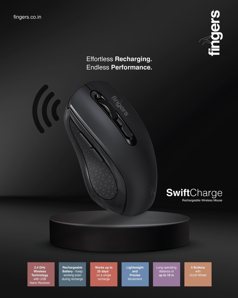 Fingers Wireless Swift Charge Mouse