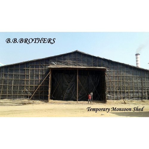 Temporary Monsoon Shed - Color: Black