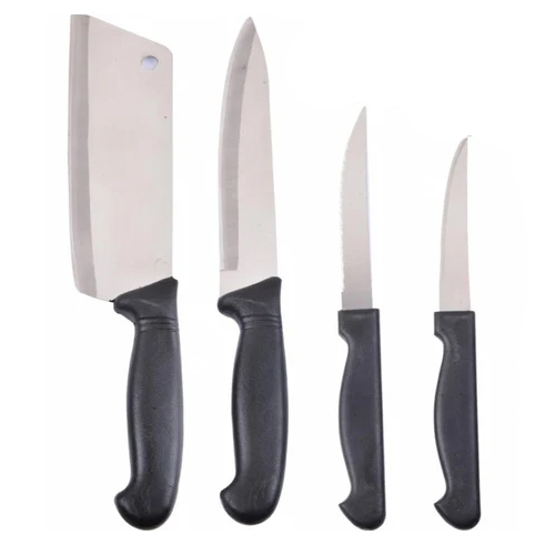 Kitchen Knife Sets - Color: Black & Silver