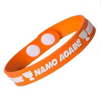 Silicone Rubber Band - High-Quality Silicone, Regular Size, Vibrant Orange Color - Dustproof, Waterproof, Comfortable for Formal Wear