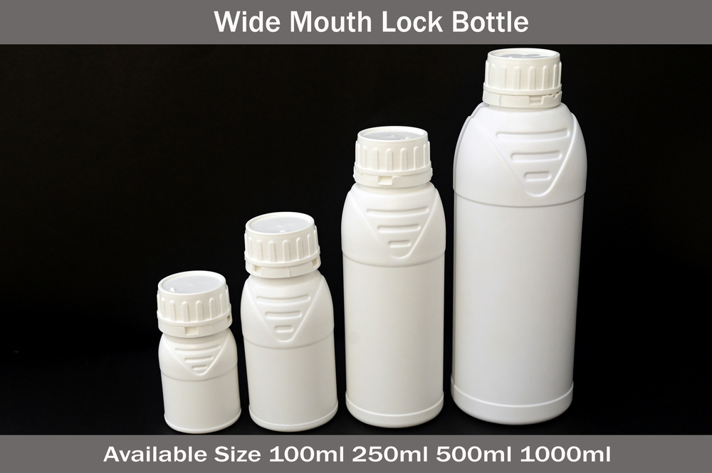 Wide Mouht Lock Bottle - Color: White