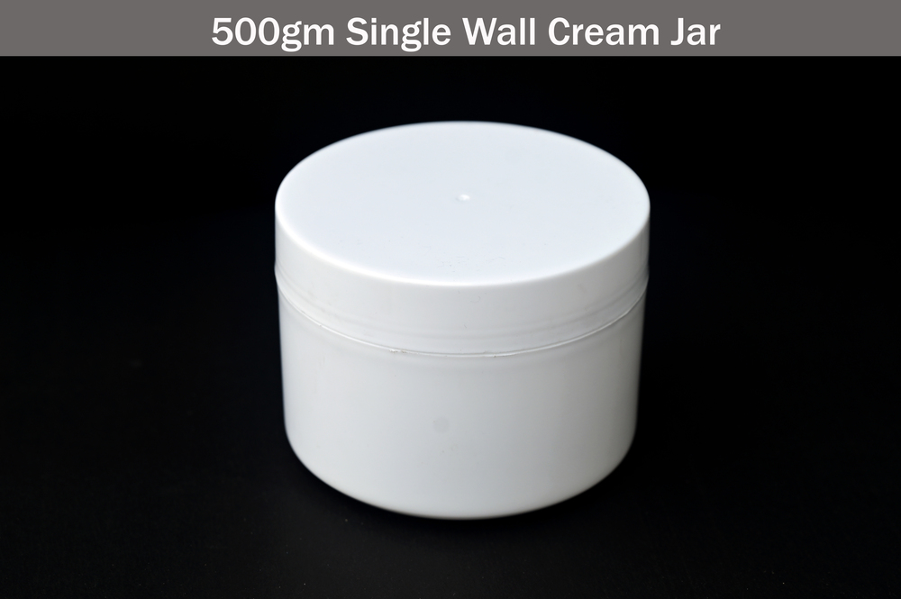 500GM SINGLE WALL CREAM JAR