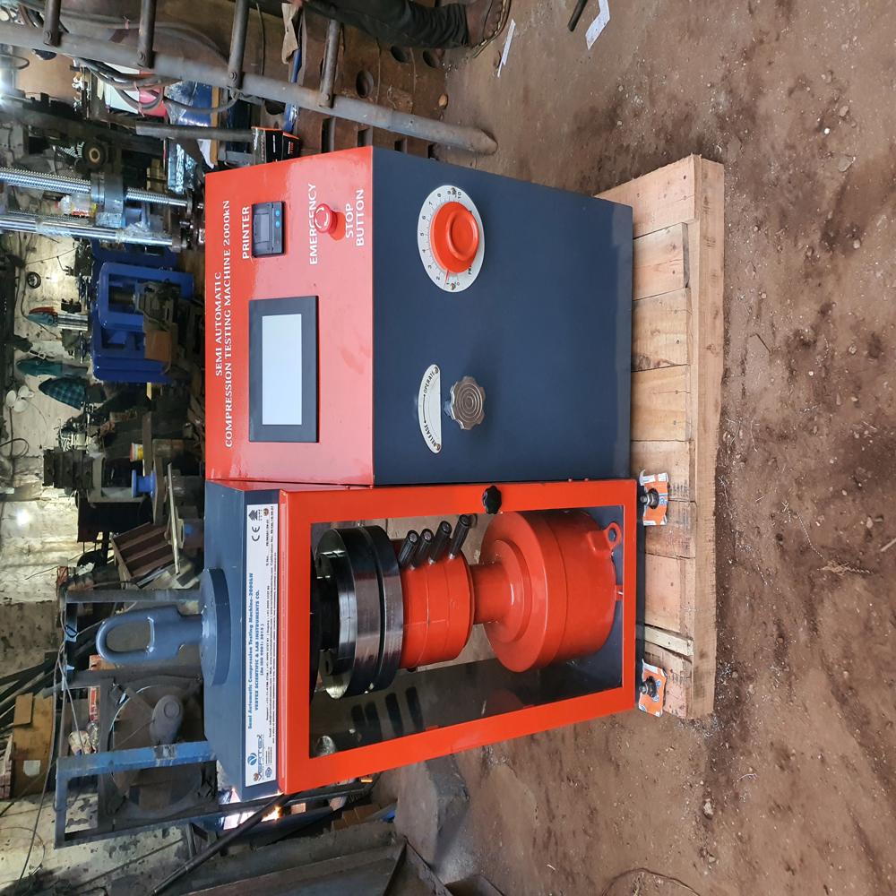 Semi Automatic Compression Testing Machine Touch Screen With Printer - Machine Weight: 600 Kilograms (Kg)