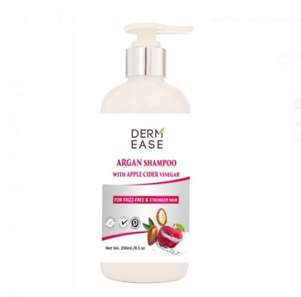 Argan Shampoo With Apple Cider Vinegar - Cream Formulation | White Color, Strengthens Hair, Reduces Frizz, Hydrating Argan Oil