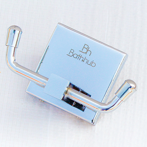 Square Robe Hook - Color: Silver