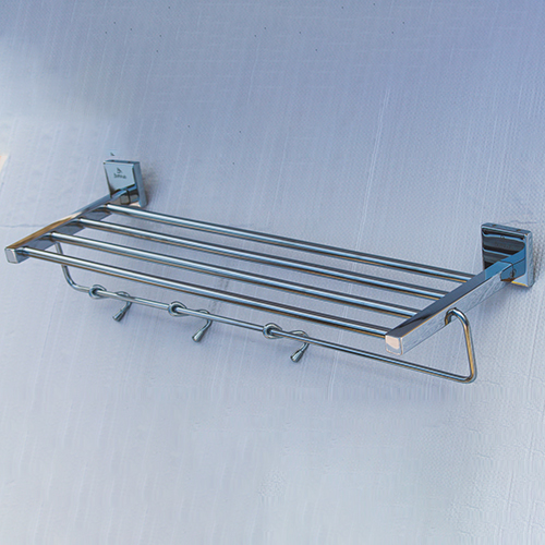 Square Towel Rack - Color: Silver