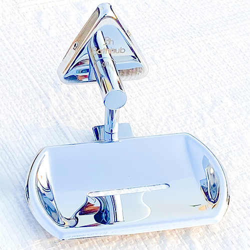 Pyramid Soap Dish - Color: Silver