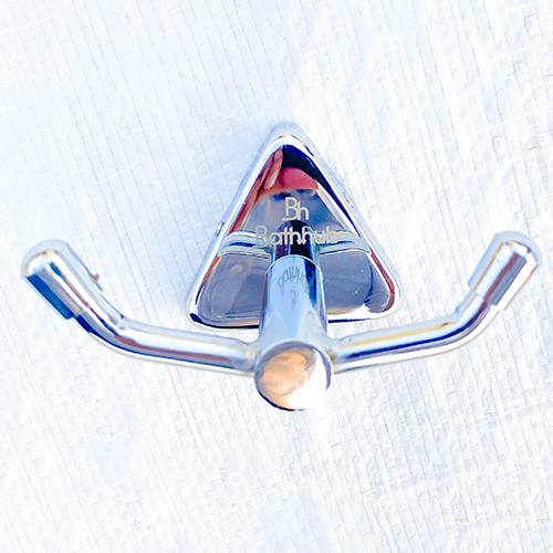 Pyramid Robe Hook - Color: Silver