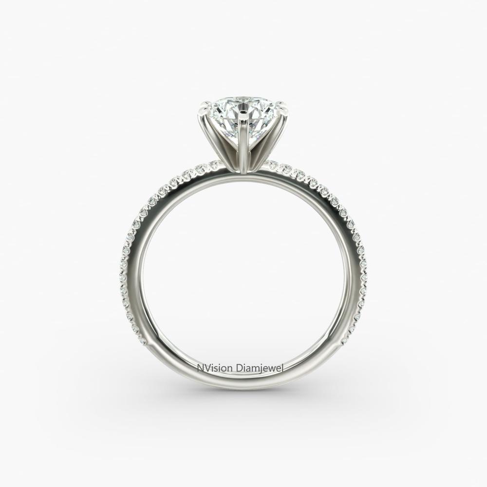 Lab Grown Diamond Solitaire Engagement Ring