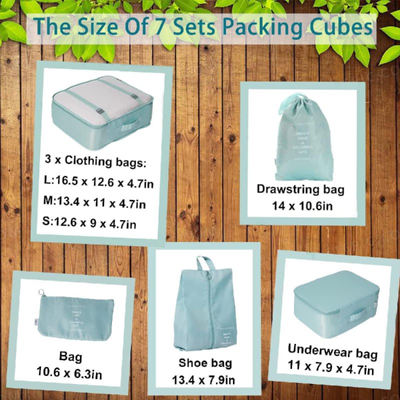 Travel Organizer 7 in 1 Travel Laundry Cosmetics