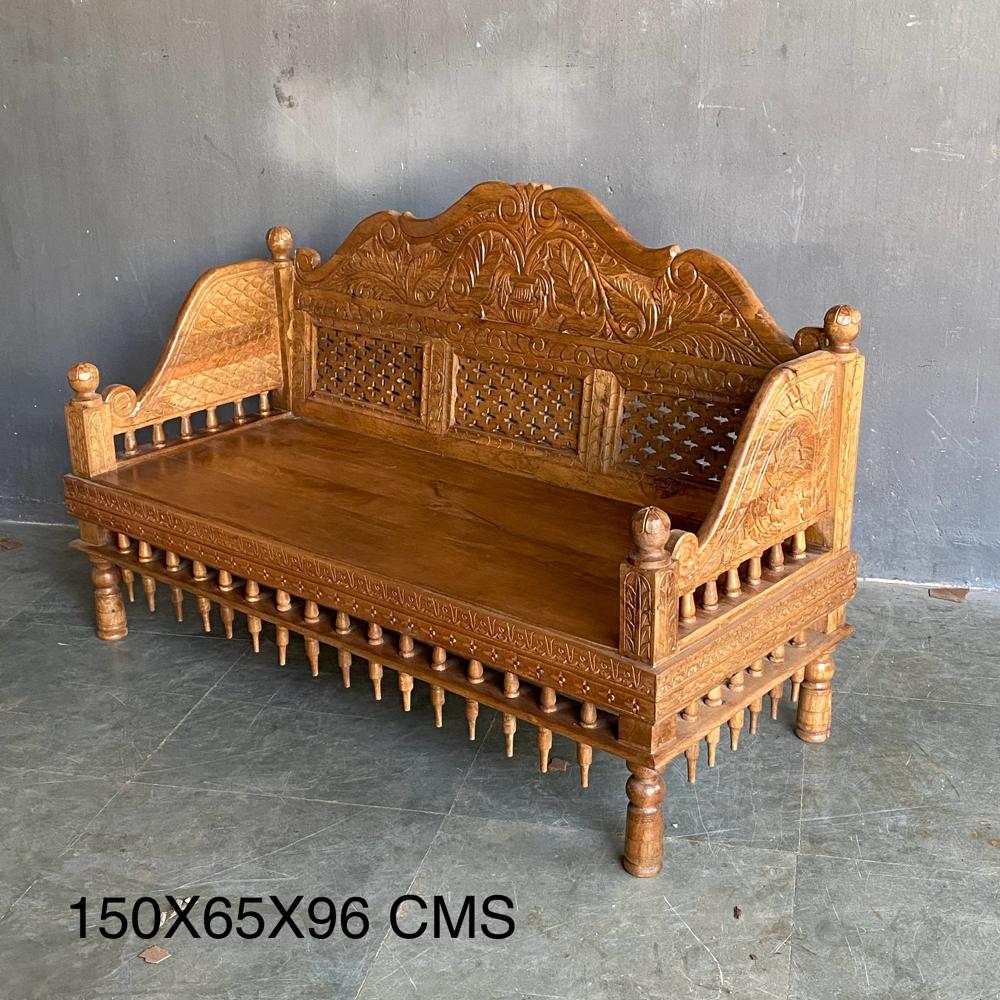 ANTIQUE WOODEN BENCH 