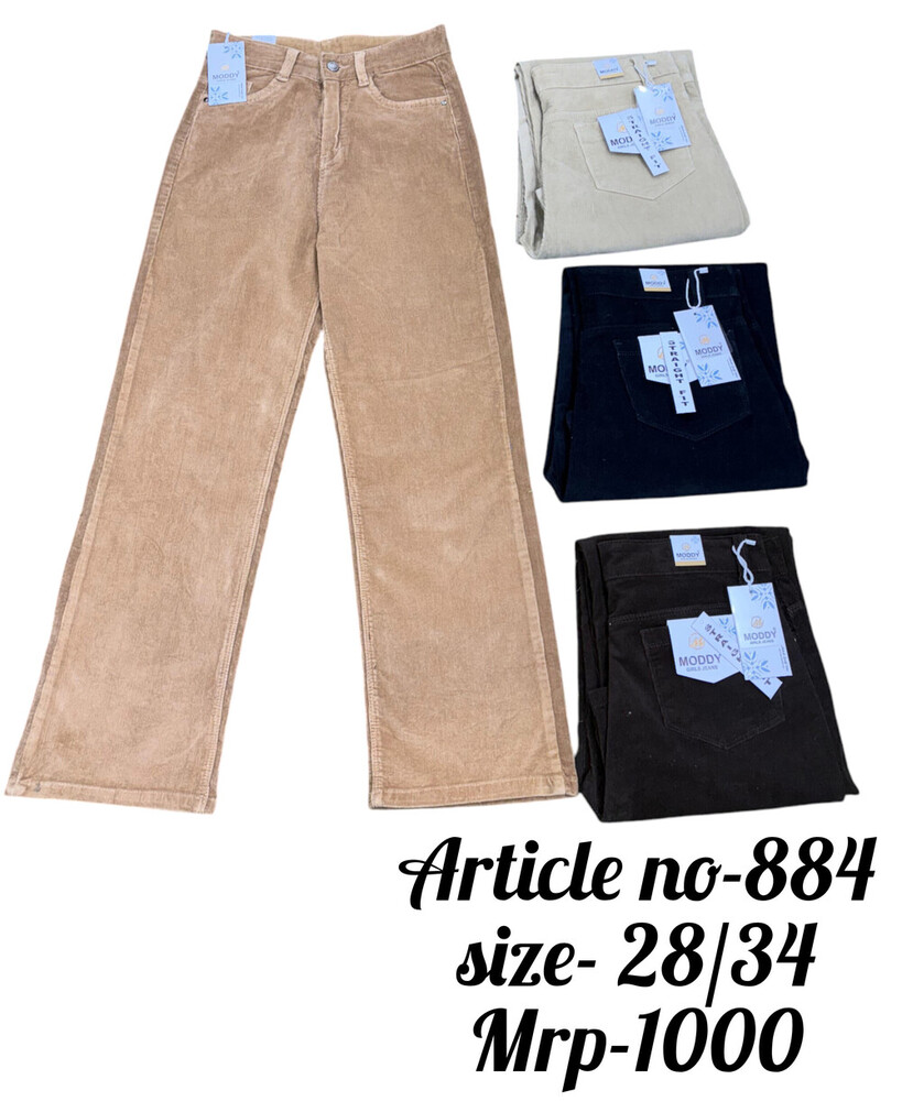 M MODDY 884 Blue Straight Fit Women Jeans