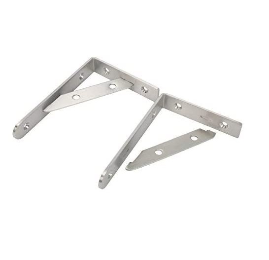 6 inch 8PCS of Stainless Steel Heavy Duty Shelf Brackets,Shelf Support Brackets