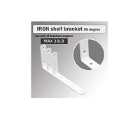 8pcs Corner Brace White Steel L Brackets for Shelves 5 Inch x 3 Inch