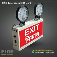 Fine Industrial Emergency Light With Exit - Features: Battery Backup