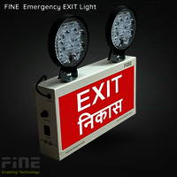 Fine Industrial Emergency Light With Exit - Features: Battery Backup