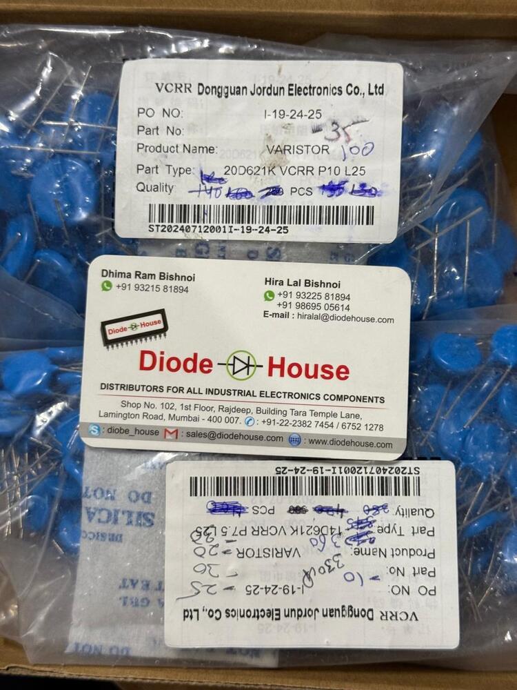 Mov-14d621k Metal Oxide Varistor Thakor (Vcrr) - Color: Silver