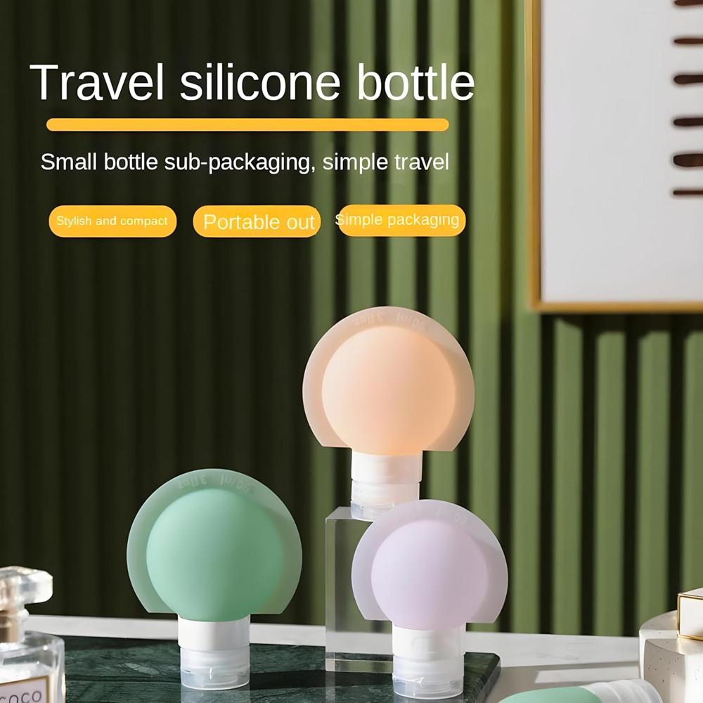 Silicone Lotion Bottle 3pcs Set - 90ml - Color: Multi