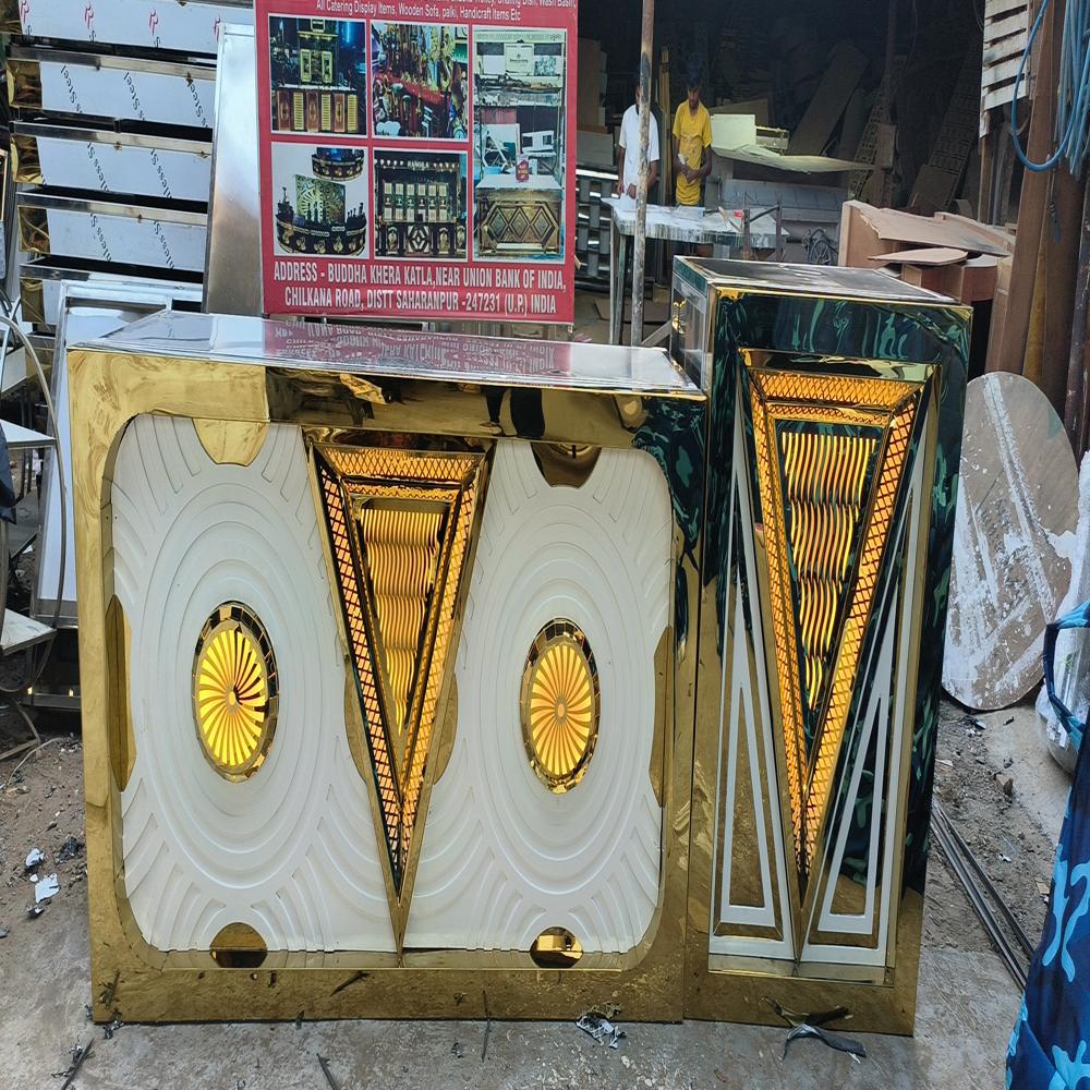 Steel Catering Counter - Color: Silver